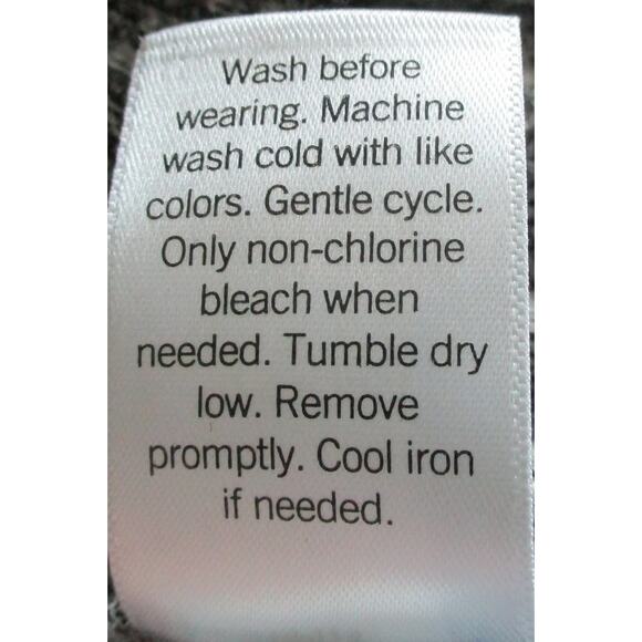 Nine West Women's Gray Long Sleeve Open Front Long Cardigan Sweater Size Small - Picture 10 of 10